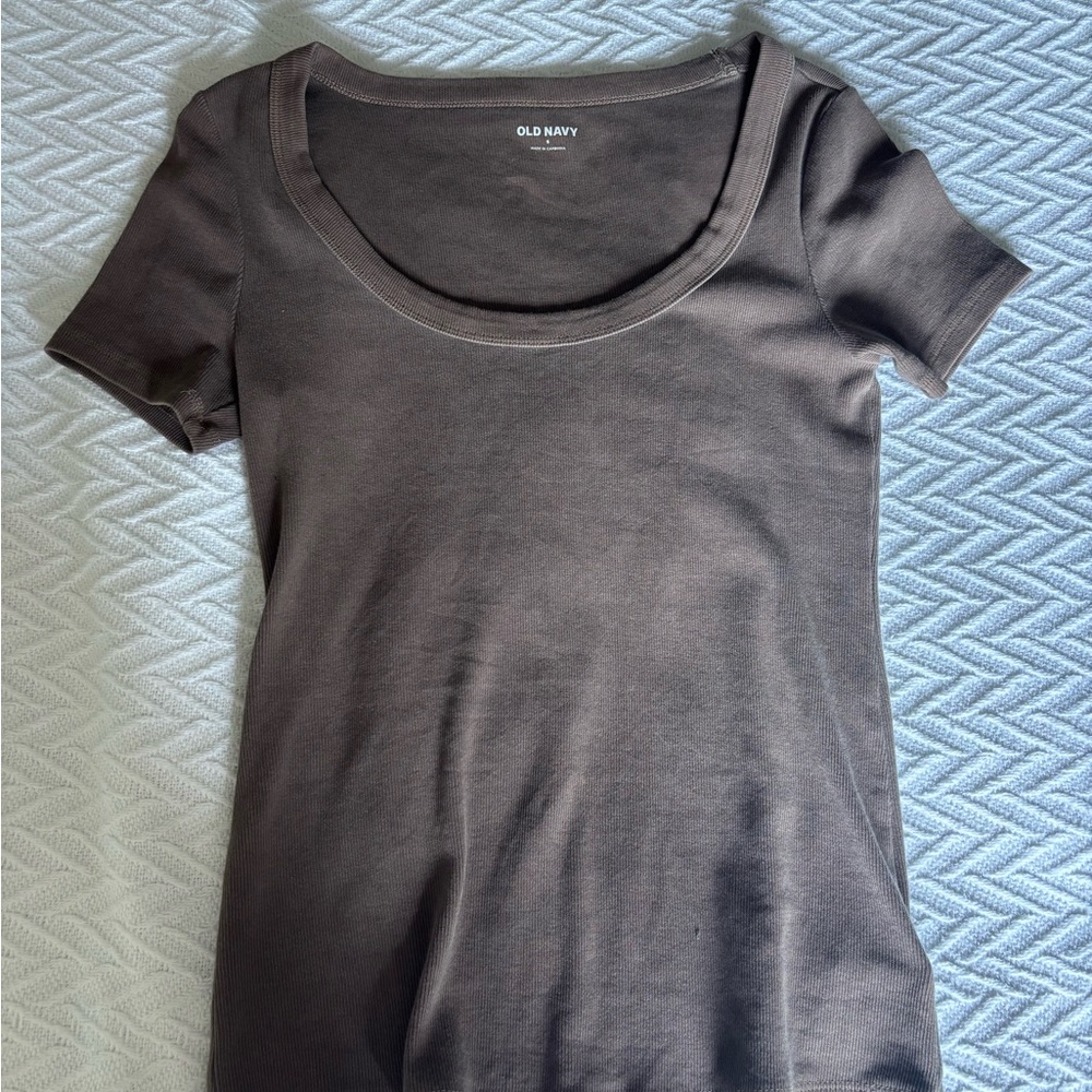 Old Navy Women's Short Sleeve Tee - Dark Brown